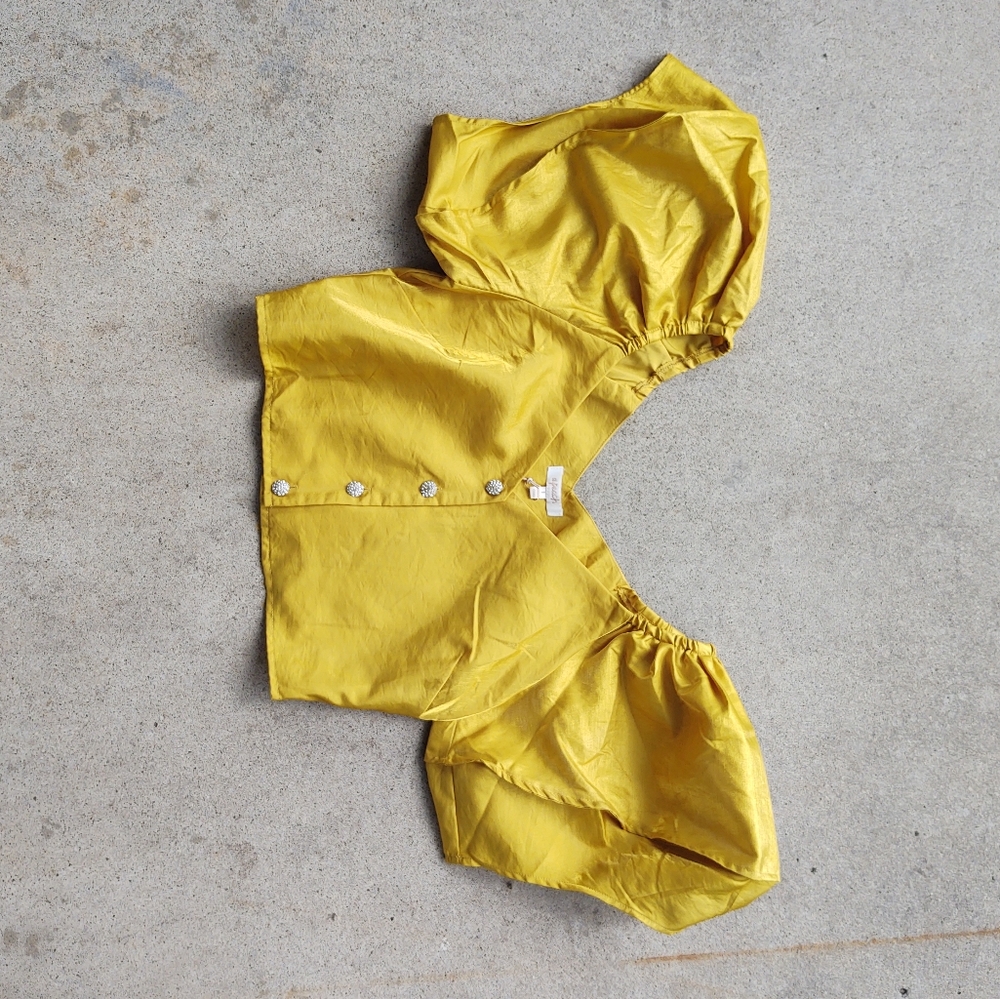Yellow Forever 21 Crop Top